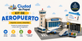Set de aeropuerto-Aviones-personas-calles...